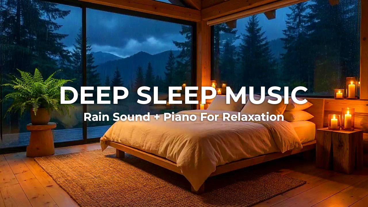 Fast Sleep Solution 🌙 Sleep Better Tonight with Relaxing Rain & Piano Music