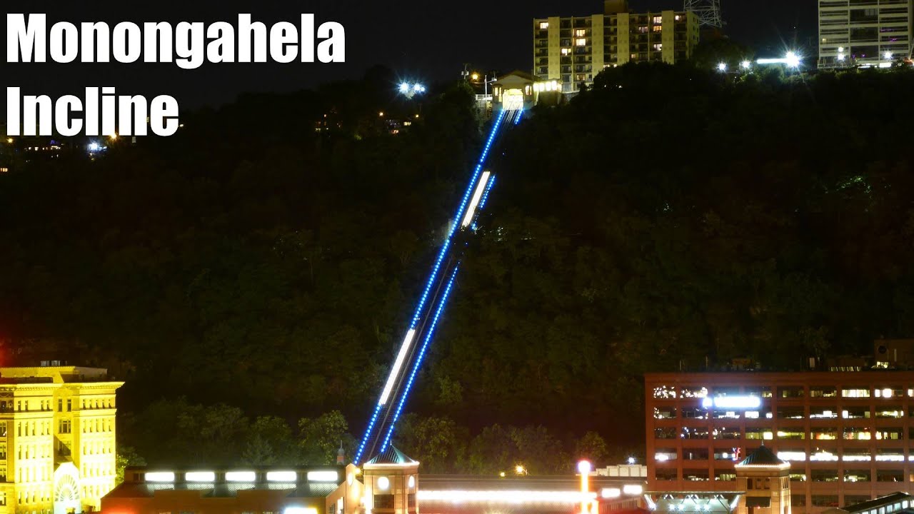 Riding the Monongahela Incline at Night - Pittsburgh, PA