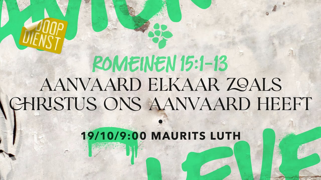 Livestream 📺 19 oktober 2025 09:00 uur 💬Maurits Luth