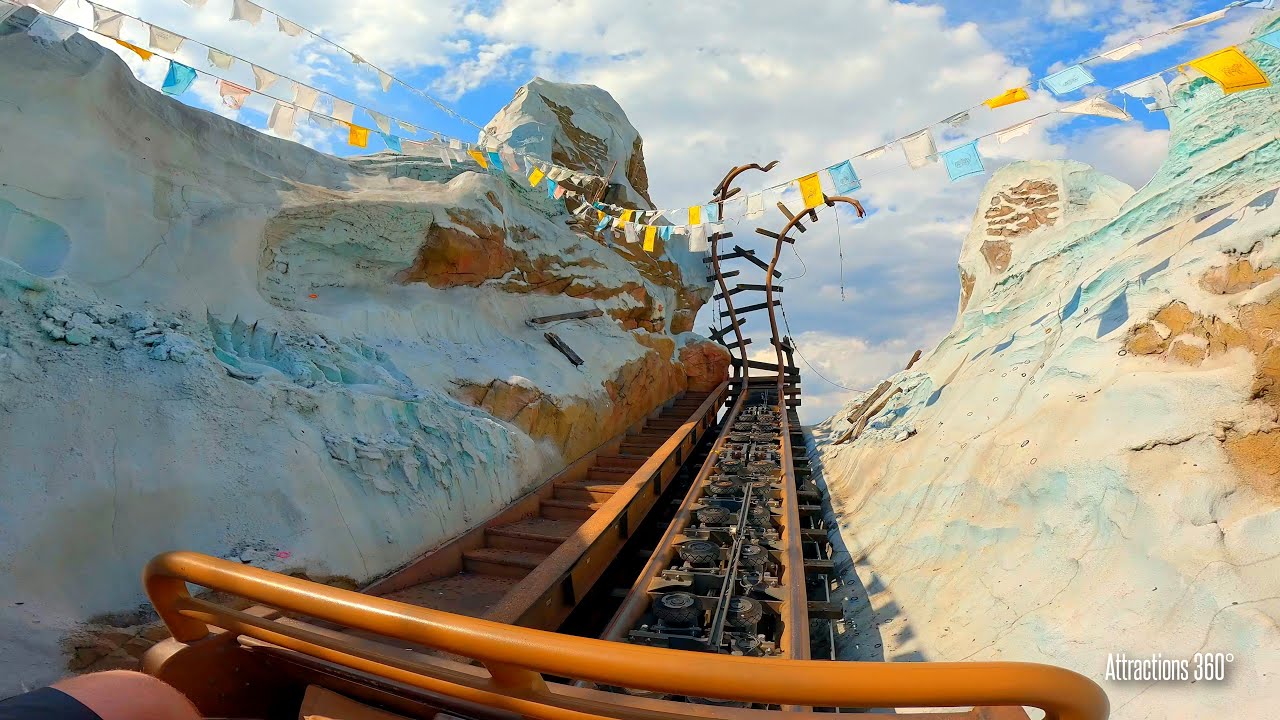 Mt. Everest Ride | Expedition Everest Coaster Ride at Disney's Animal Kingdom 2025