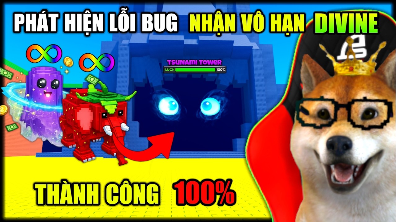 Mình Phát Hiện Lỗi BUG Nhận Vô Hạn DIVINE Trong UPDATE Mới Escape Tsunami For Brainrots | Roblox