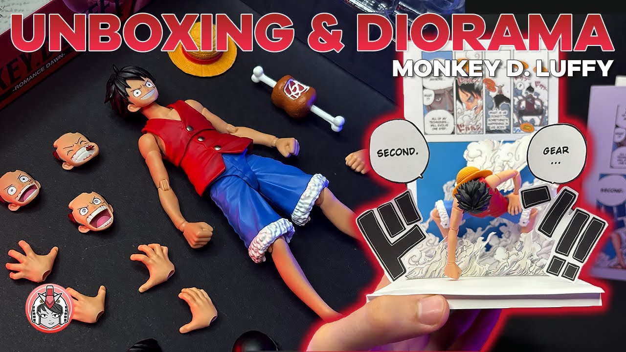 S.H.Figuarts Monkey D. Luffy GEAR SECOND MANGA DIORAMA! | Speed Unboxing | ASMR | One Piece