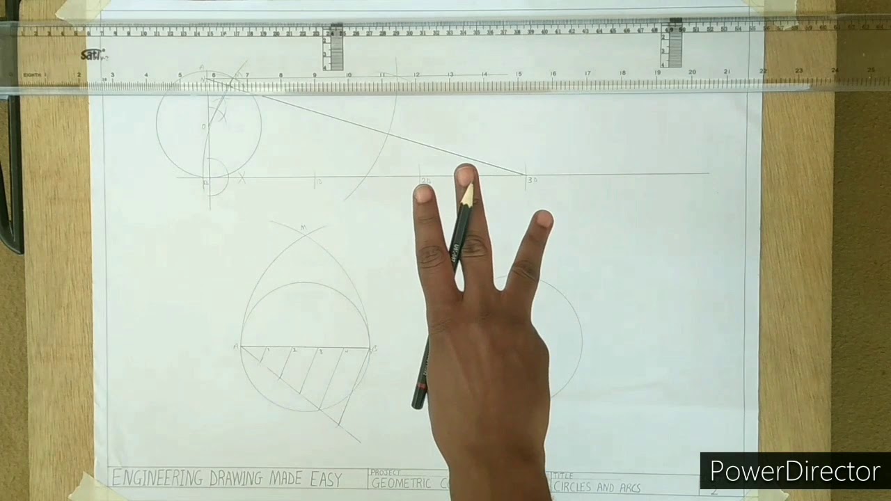 Circles And Arcs: How to divide the circumference of a circle into a given number of equal parts