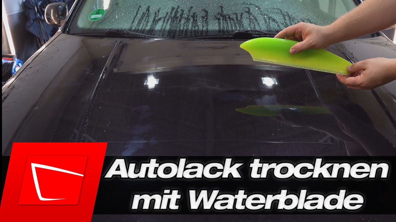 Autolack schnell trocknen mit Waterblade ohne Wasserflecken - ChemicalWorkz Silicone Water Blade