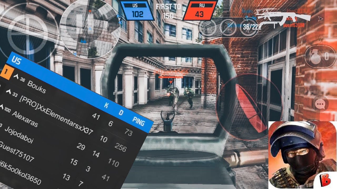 Bullet Force IOS Gameplay- 40 Kills and INSANE Gun Game Comeback