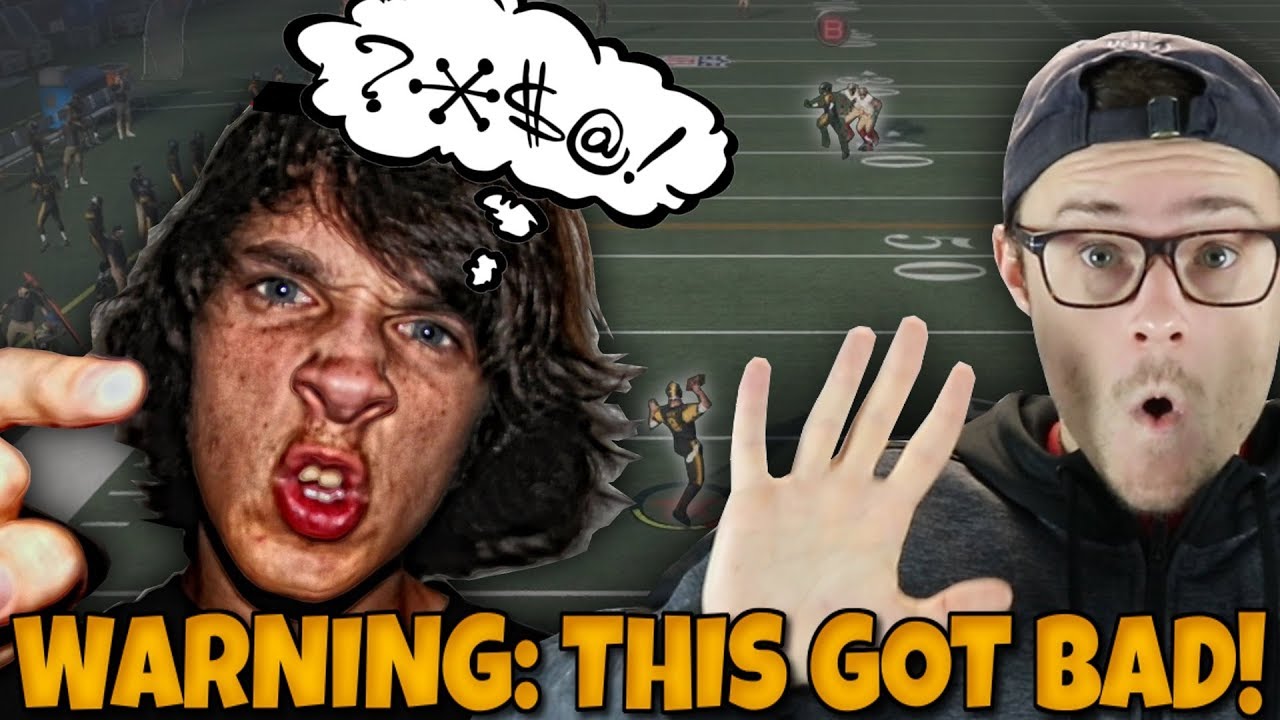 Madden 19 YEAR OLD TRASH TALKING LOSER HAS A MIC AND RAGES BAD!! Madden 18 RTE