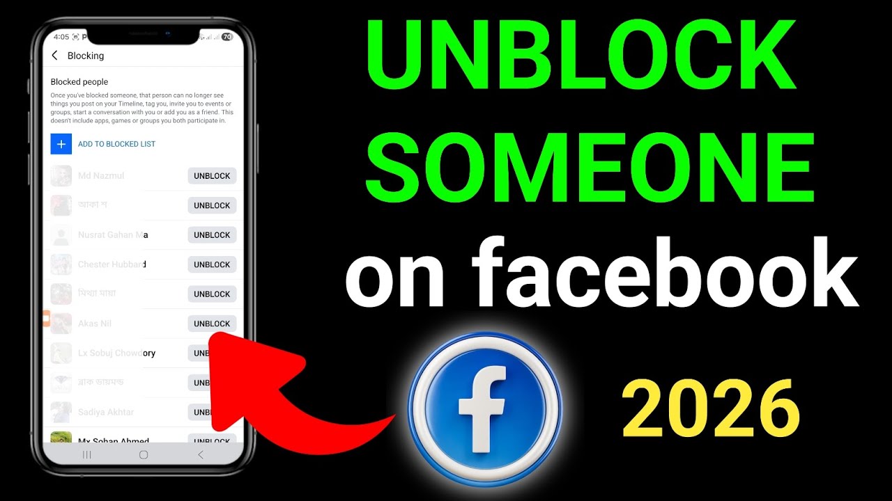 How to Unblock Someone on Facebook (2026 Update)