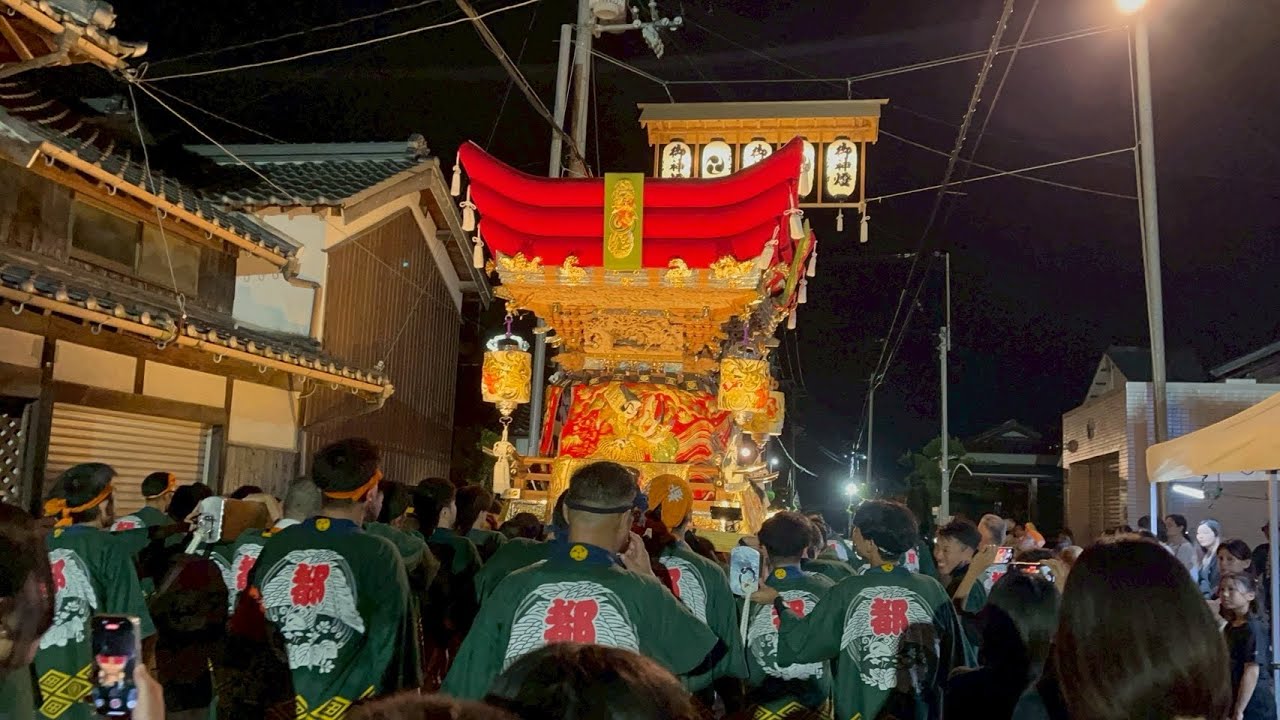 上之庄神社秋祭り2025  本宮　都染町練り