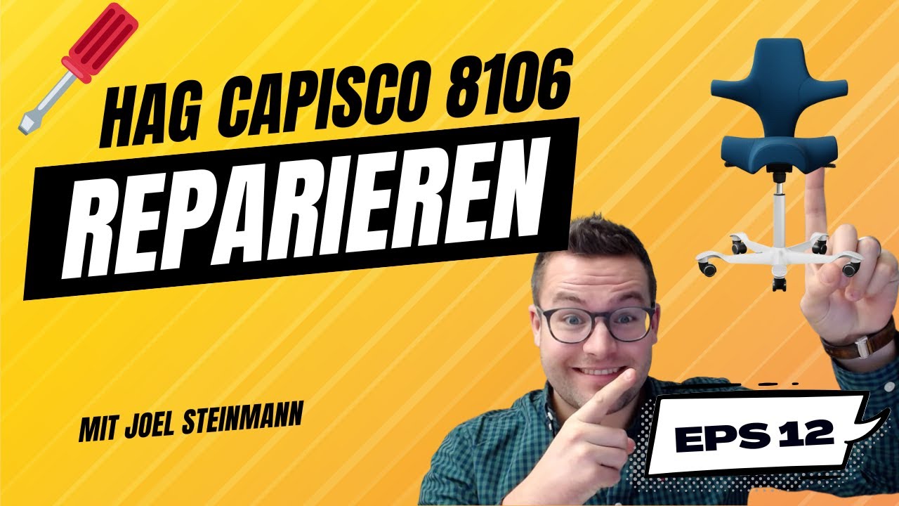 Rückenbezug beim Bürostuhl HAG Capisco 8106 und 8107 wechseln