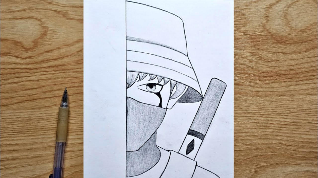 How to draw Anime | Anime Ninja step by step | easy drawing tutorial