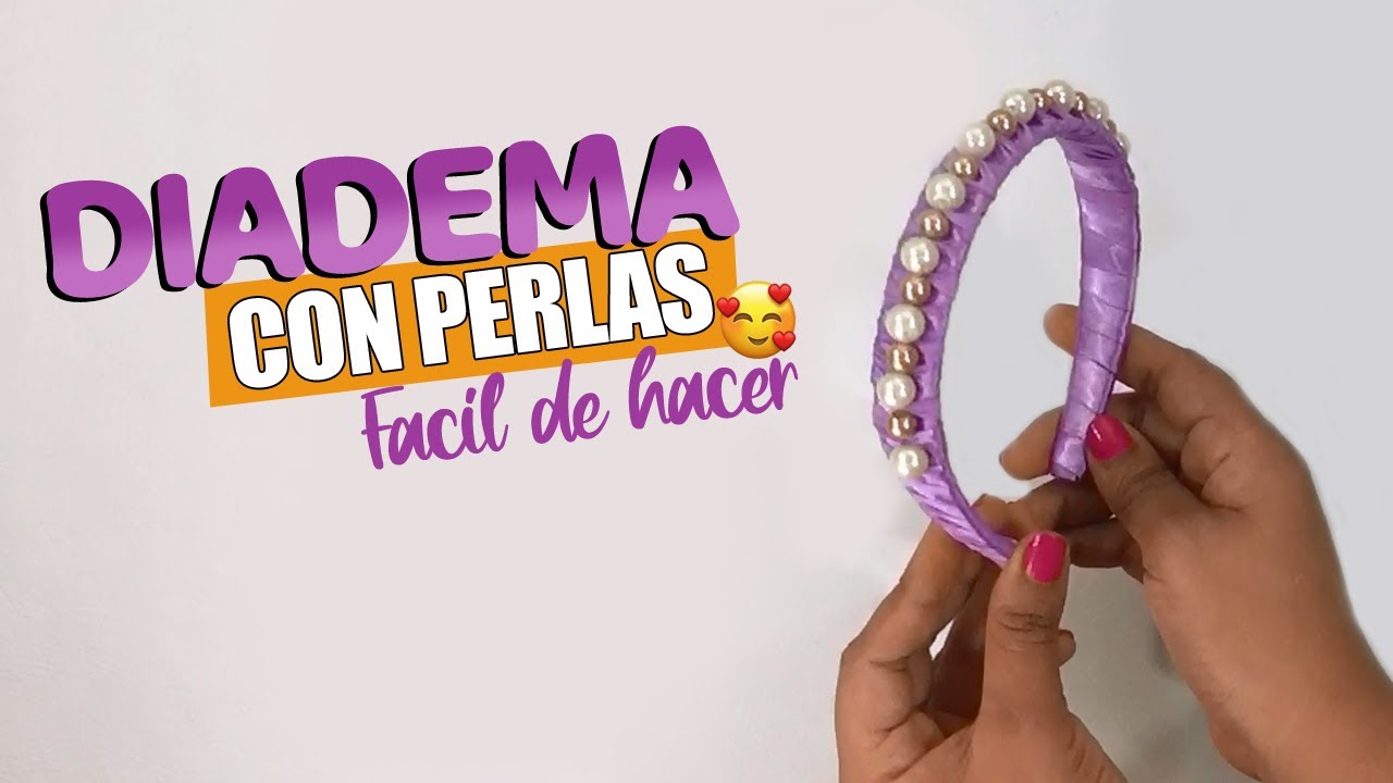 Como hacer una diadema con perlas paso a paso | Moda 2020