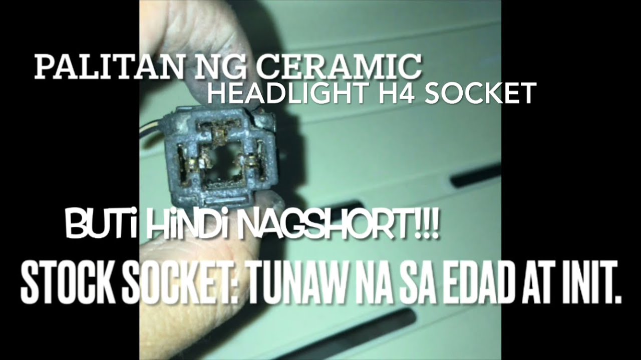 Headlight socket replacement|Ceramic h4 headlight socket| How to diy