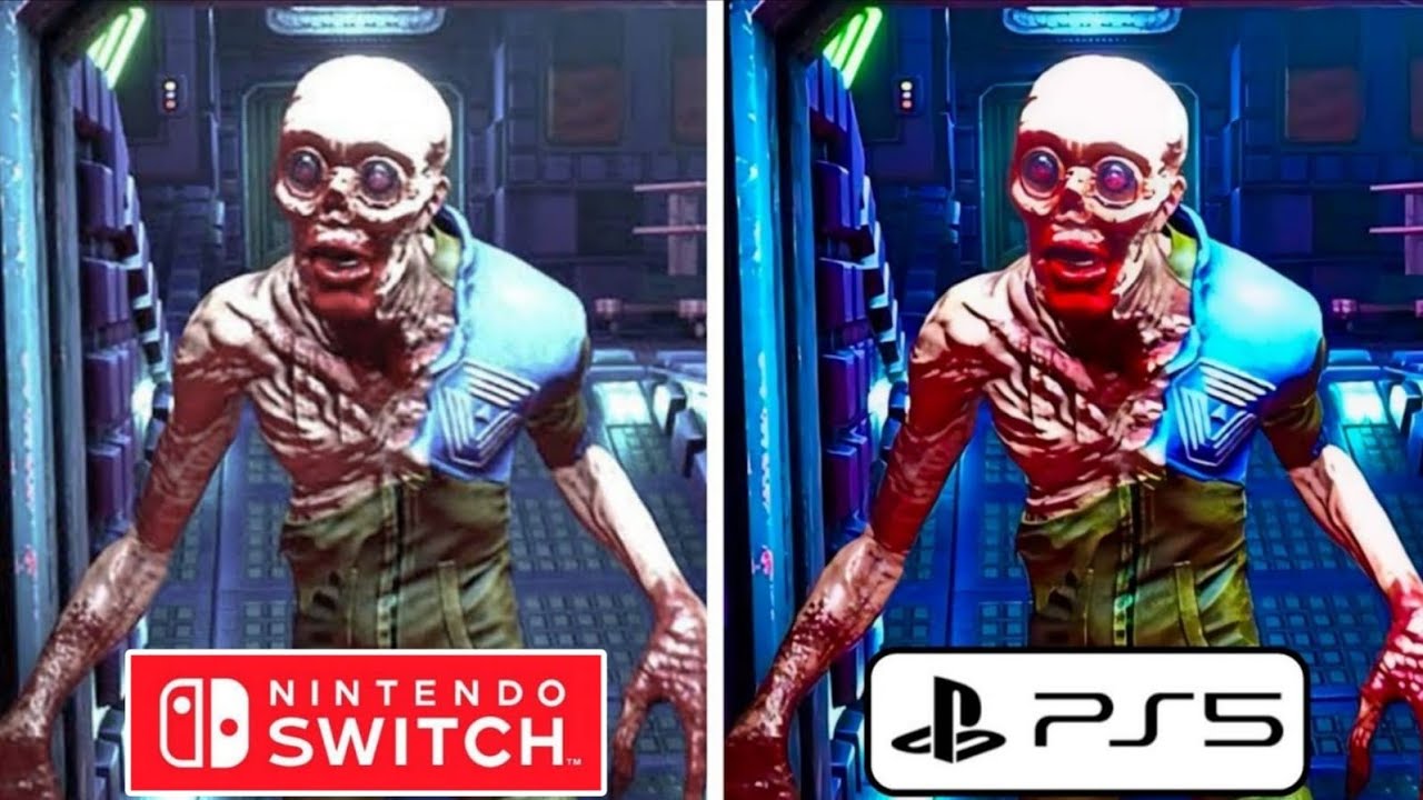 System Shock PS5 vs Nintendo Switch Graphics Comparison