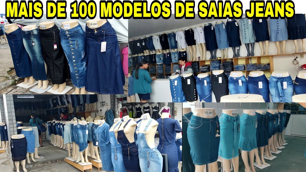 FEIRA DA SULANCA DE CARUARU -PE MAIS DE 100 MODELOS DE SAIAS JEANS MODA EVANGÉLICA 😱