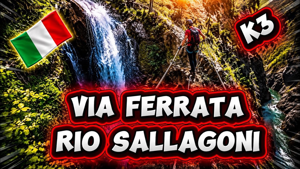 Via Ferrata Rio Sallagoni ⚠️aprox. K3⚠️SUBES POR EL BARRANCO😱💦 PASO A PASO 🍿