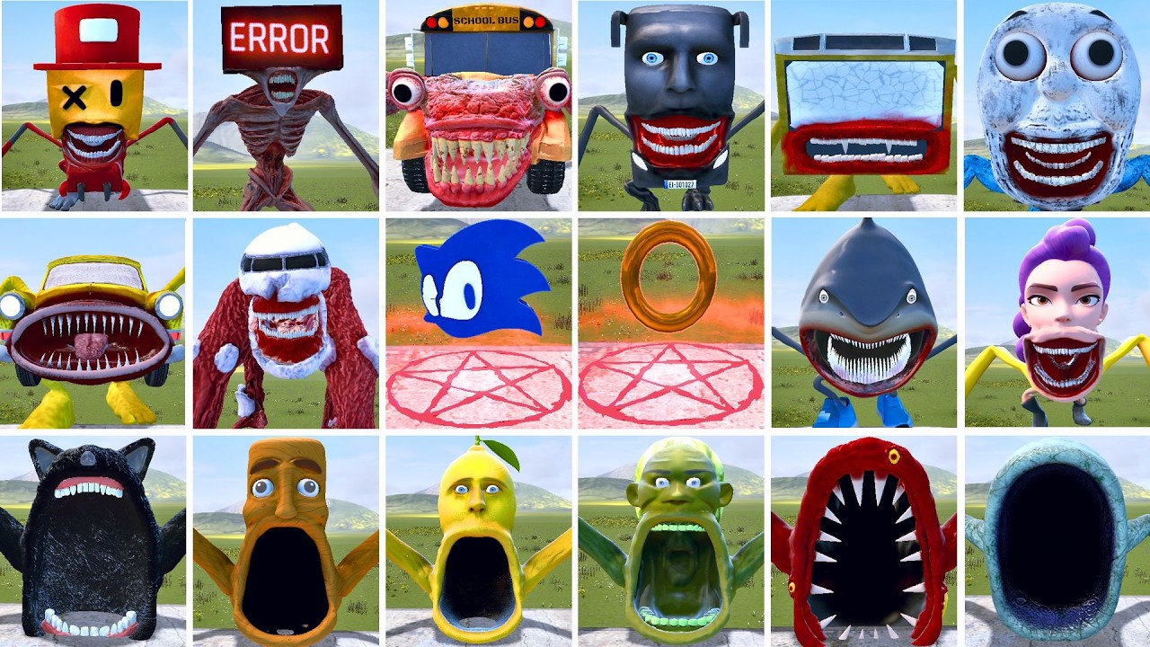 WHO IS THE STRONGEST FROM ALL SHIN SONIC TAPES VS ITALIAN AI BRAINROT MEMES TAPES in Garry's Mod