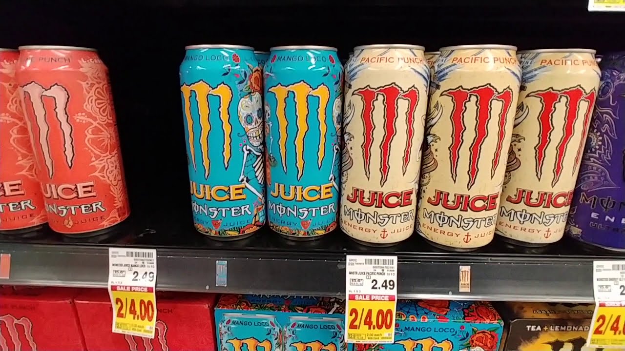Energy Drinks At Kroger - March 2020
