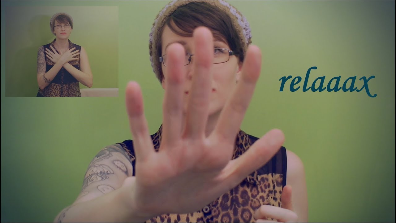 Pure Visual ASMR in ASL | Hands, face touching, bunny massage, doodling, 