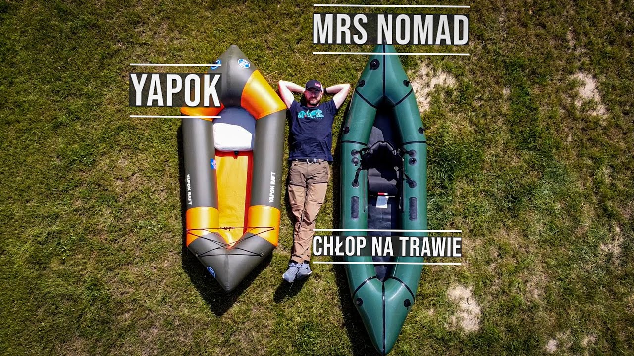 Dwa packrafty - Yapok i MRS Nomad - prezentacja
