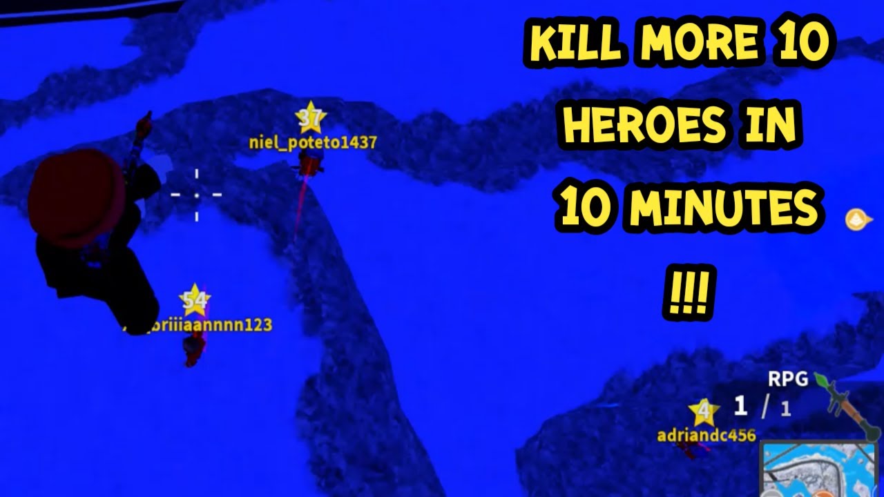 mad city villain2 : kill more 10 heroes in 10 minutes !!!!