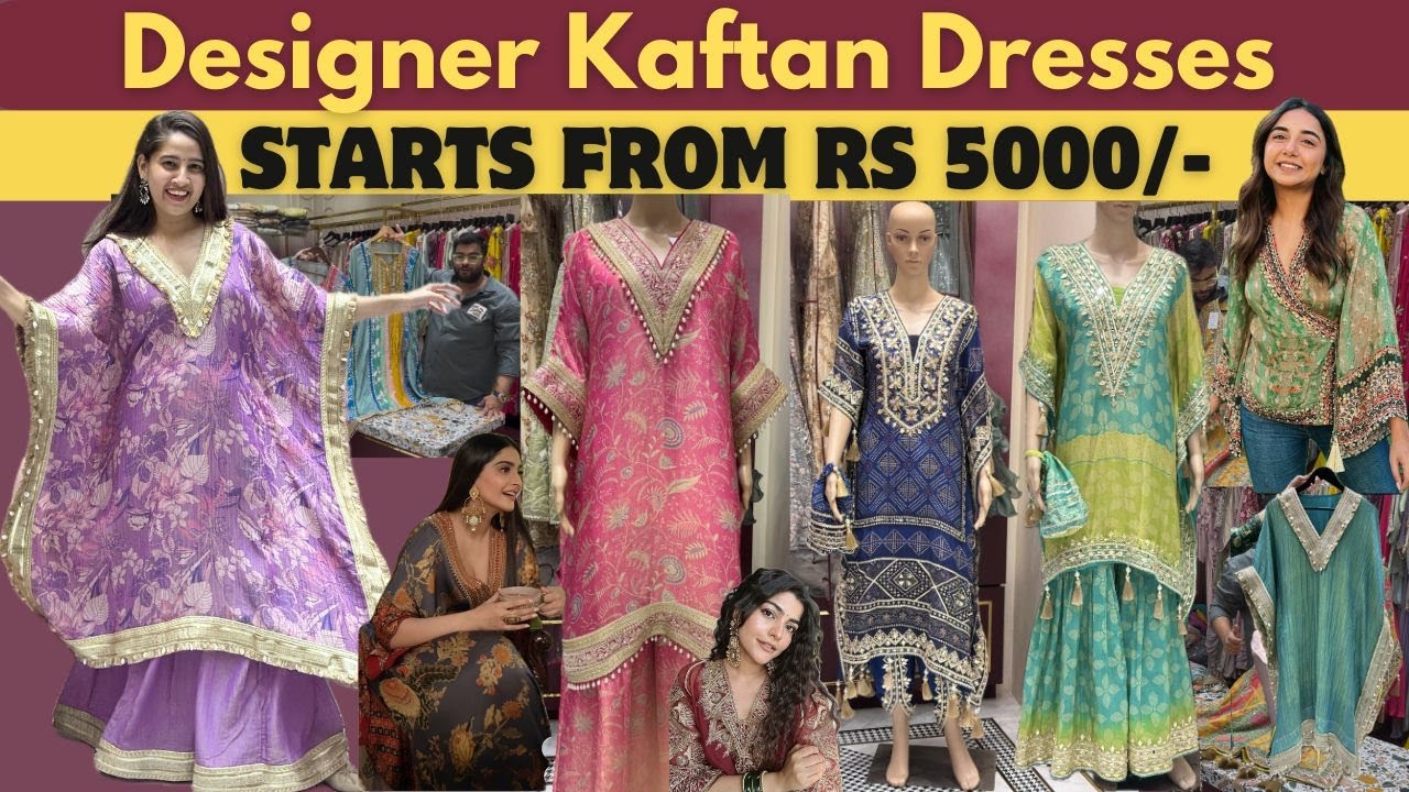 Handmade Kaftan suits for Wedding  | Celebrity style kaftan | Boho Outfit