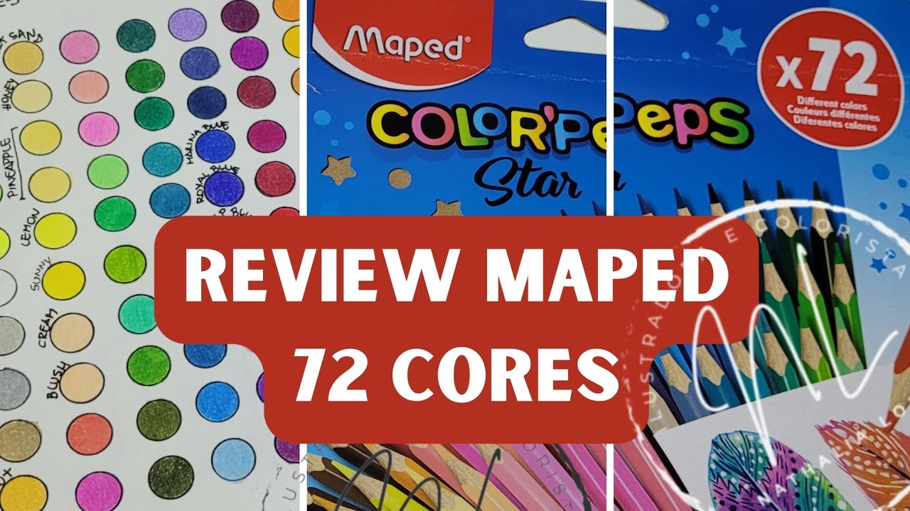 REVIEW MAPED LÁPIS DE COR - 72 CORES
