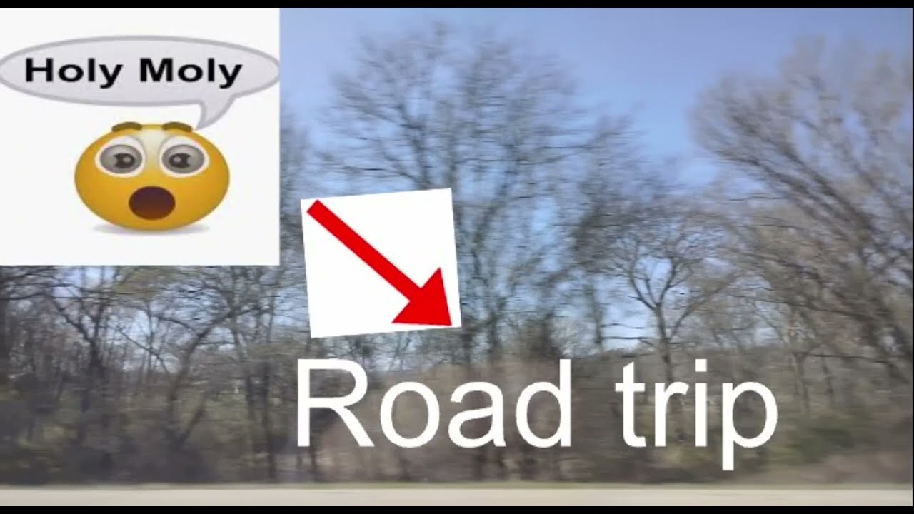 Road trip nature montage