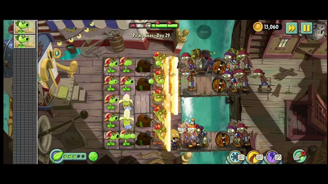 Derrotar a los zombisteis en plantas vs zombies 2 refloushed parte 1