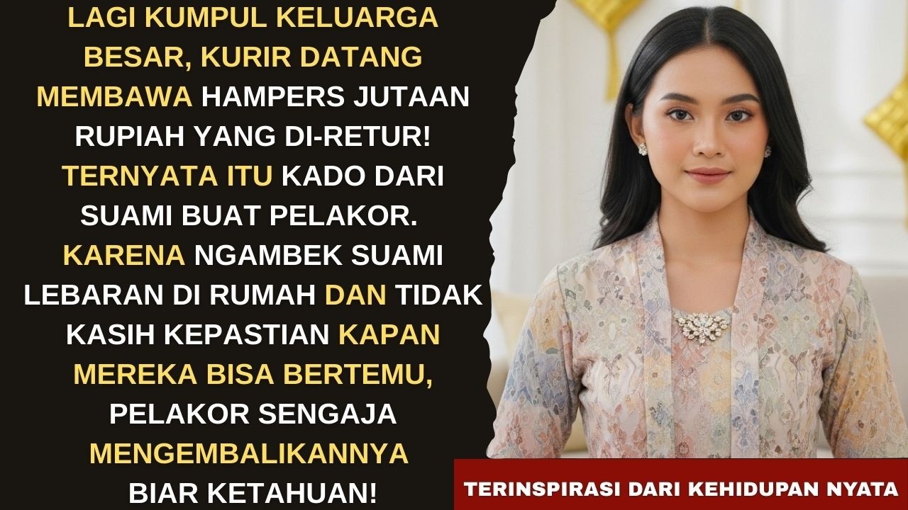 HAMPERS ISINYA BUKTI PERSELINGKUHAN SUAMIKU! AKU CERAIKAN DIA DETIK ITU JUGA DI DEPAN KELUARGA BESAR