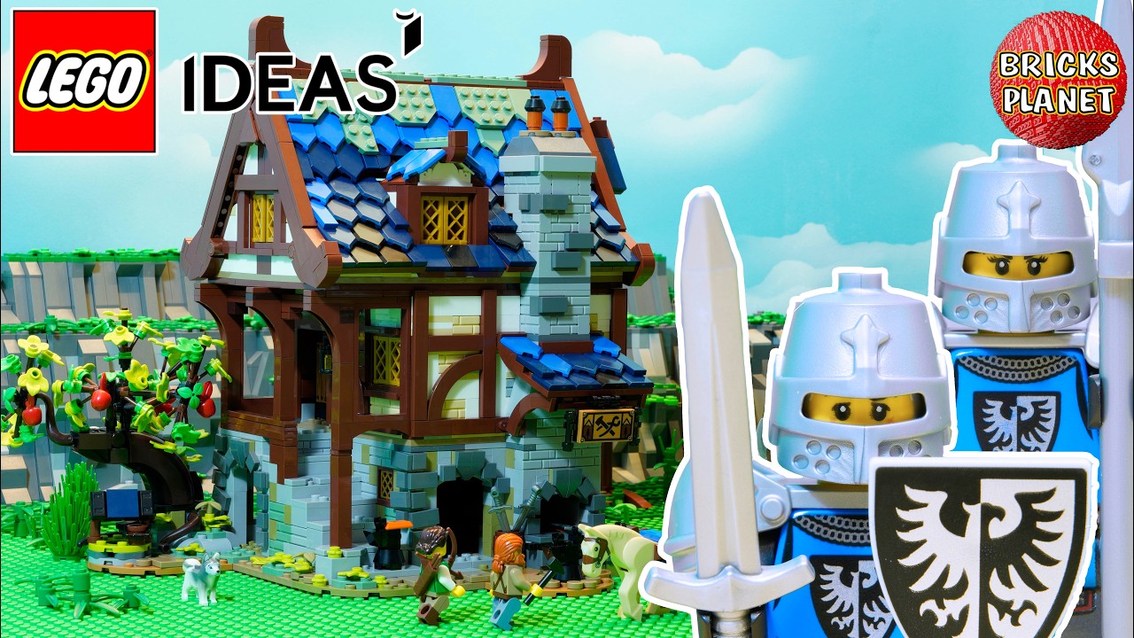 LEGO IDEAS 21325 Medieval Blacksmith Castle | Stop Motion Review 2021