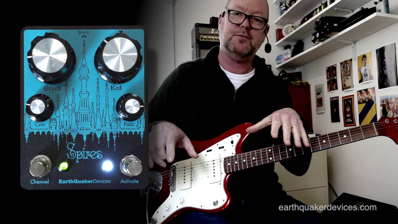 EarthQuaker Devices: SPIRES Dual Fuzz - Демонстрация - Jazzmaster/SG на Vibrolux