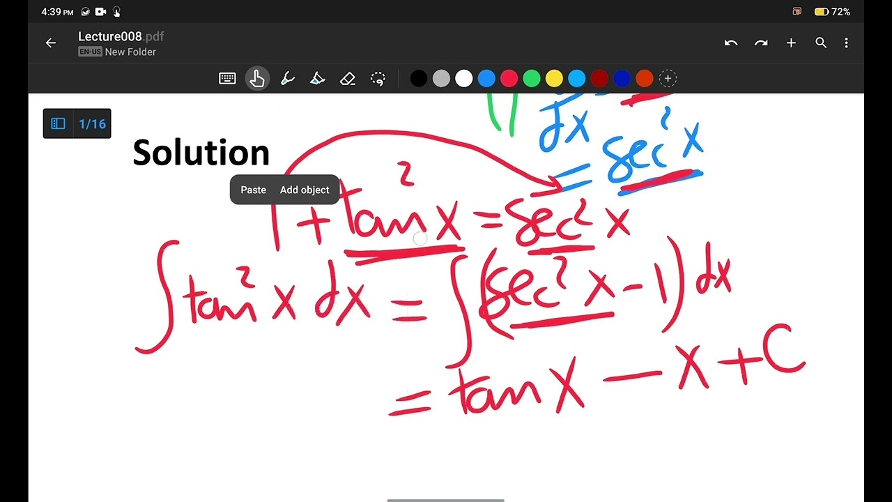 حلقه (12)Integration of square triangle functions