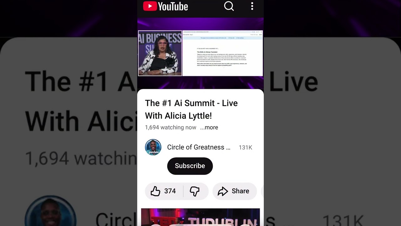 ▶️ Watch the AI Business Summit LIVE now on YOUTUBE!