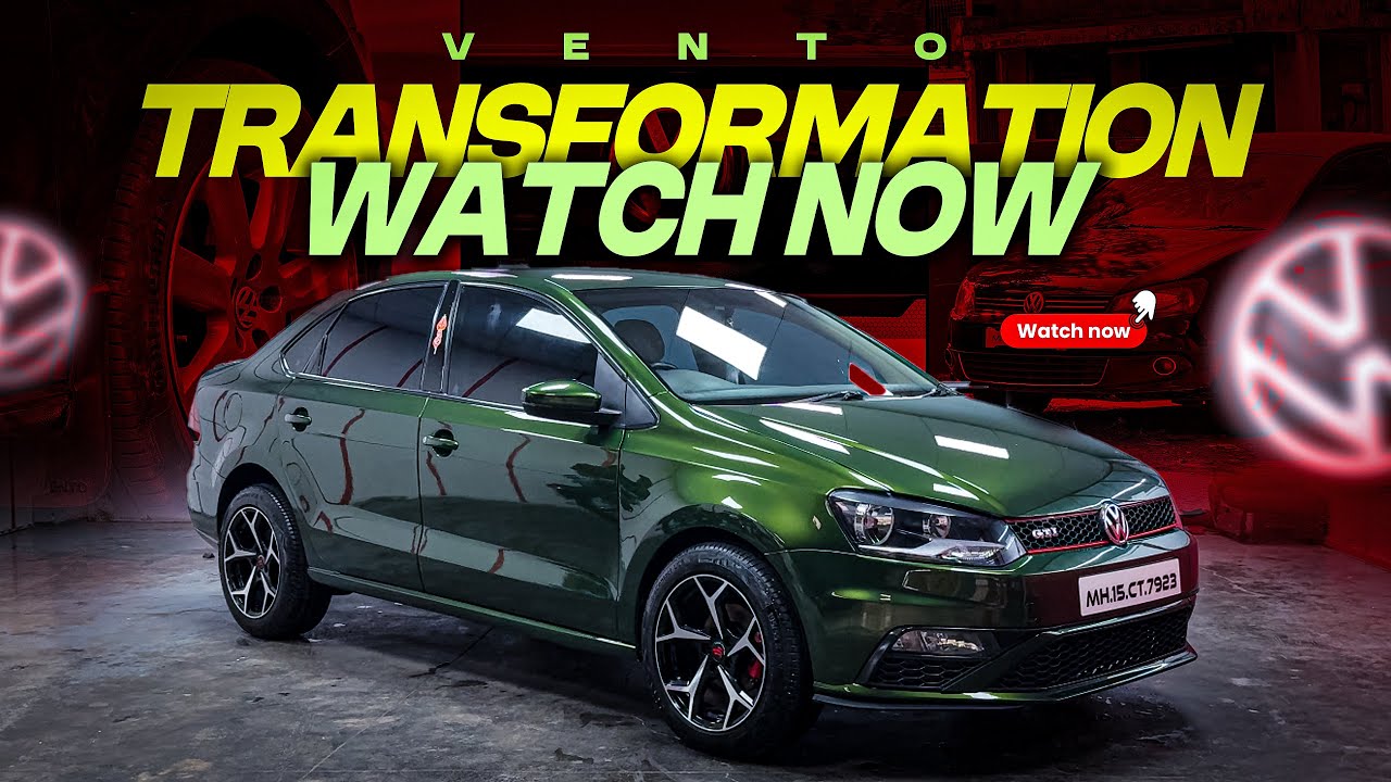 #VentoTransformation | Full Car Makeover With Lamborghini Green Paint – Watch the Final Look!