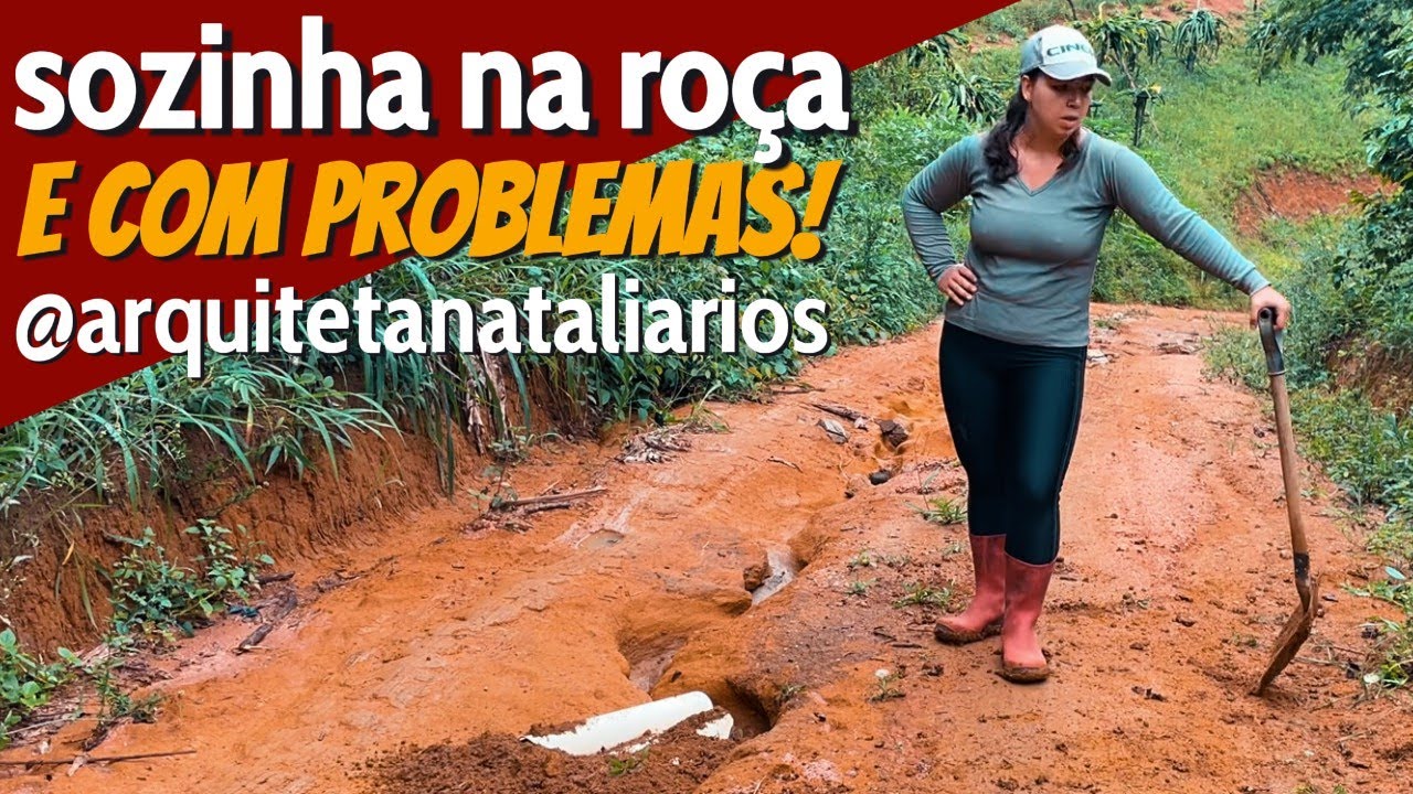 Ela arrumou a estrada na mão! Um dia com Natália na roça!