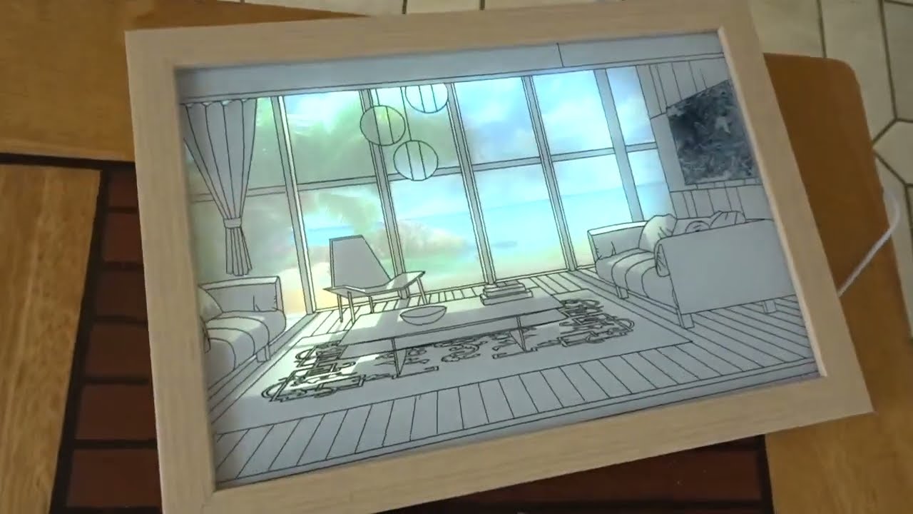 Short pour faire un cadre lumineux  ou LED Shadow Painting
