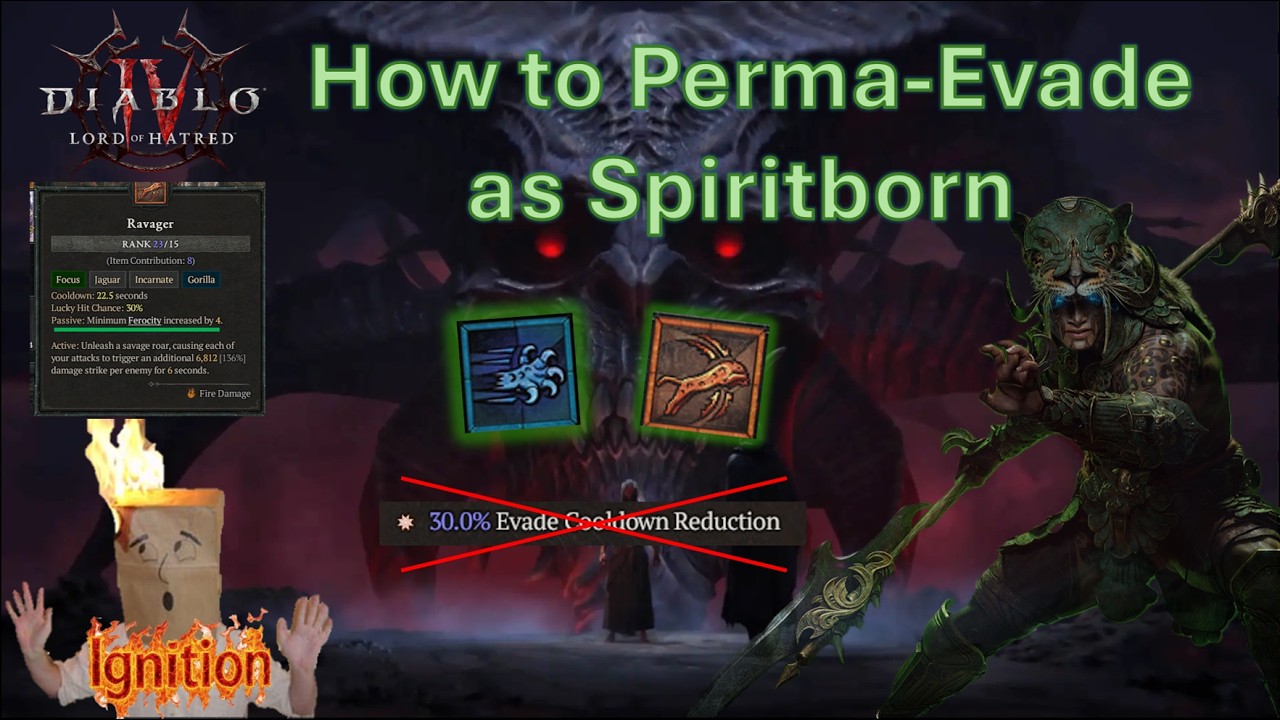 Как сделать бесконечное уклонение за Spiritborn