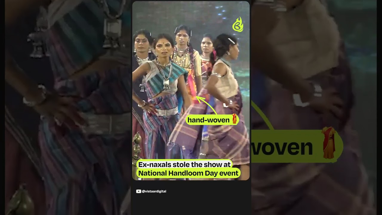Former Naxals took to the catwalk for a National Handloom Day event Raipur, to thunderous applause.