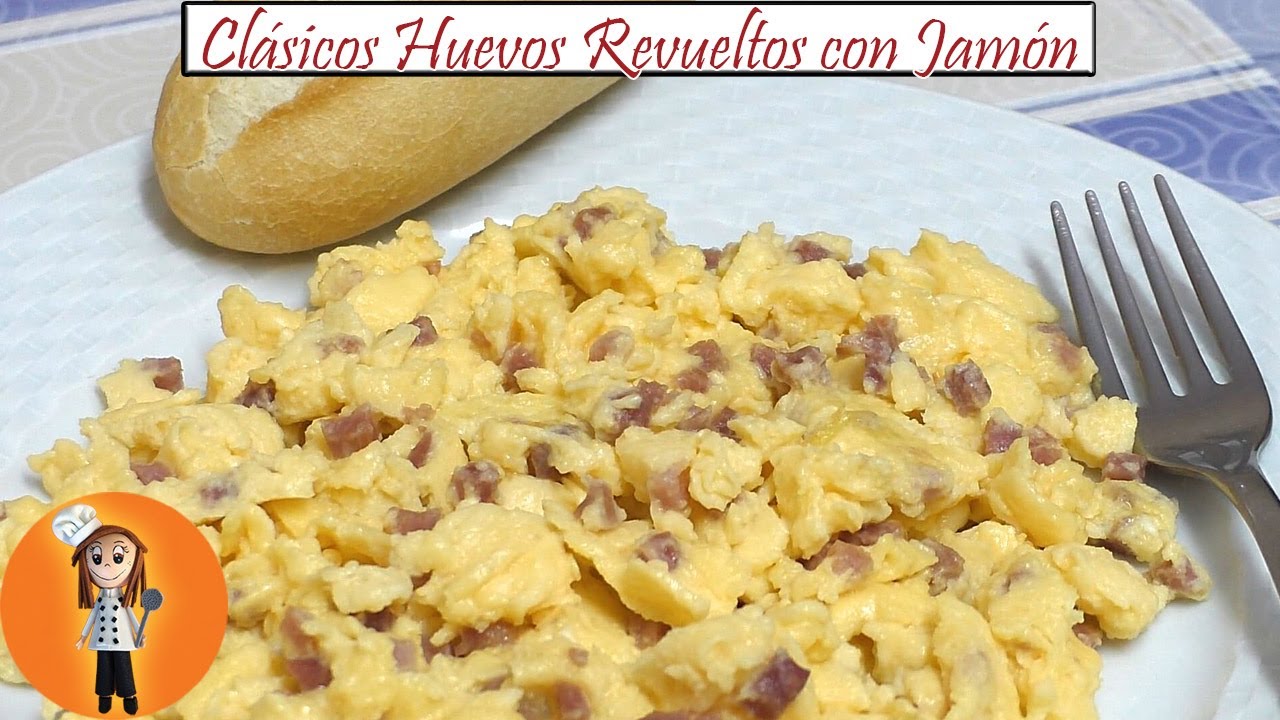 Clásicos Huevos Revueltos con Jamón | Receta de Cocina en Familia