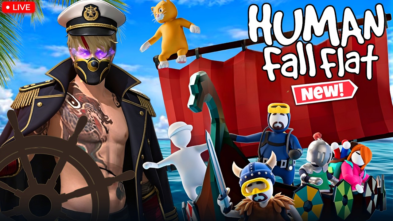 THE HUMAN FALL FLAT💀😱HORROR GAME #ffkprasanth #horrorgaming