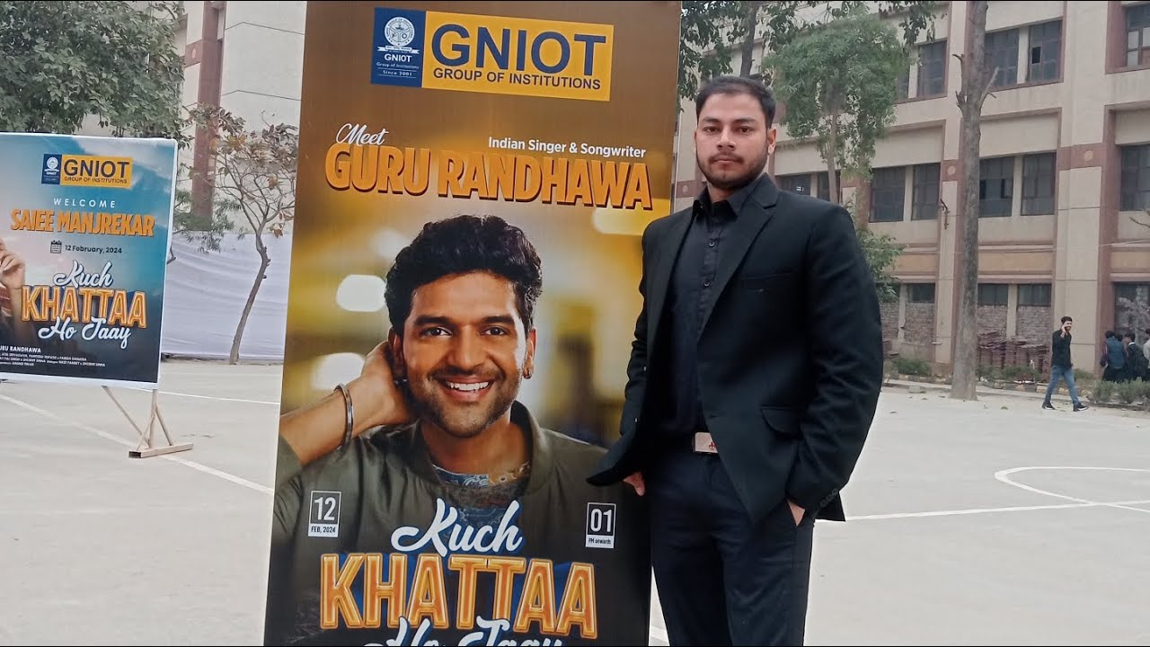 Singer GURU RANDHAWA at GNIOT college Greater Noida  🤩