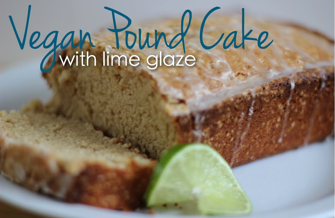 Vegan Pound Cake with Lime Glaze