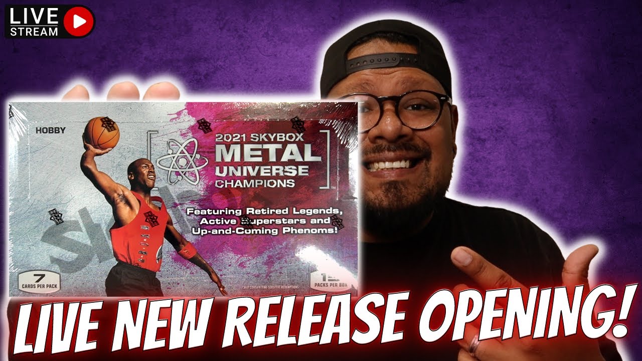 Opening Up My Personal 2021 Upper Deck Skybox Metal Universe Champions Hobby Box LIVE!!!