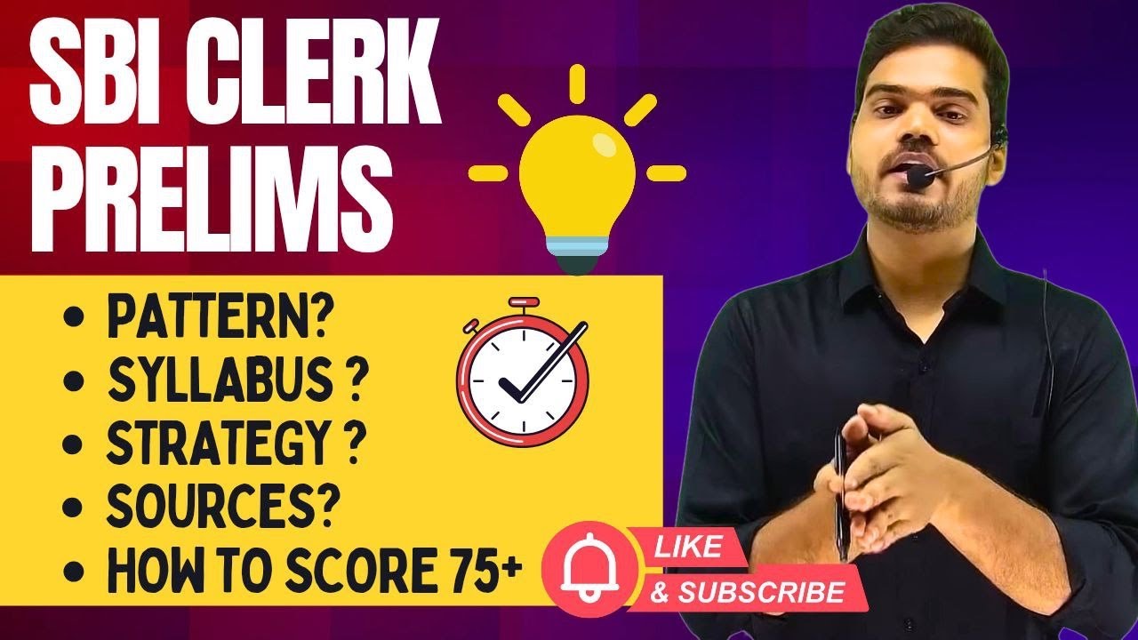 SBI Clerk Prelims 2025 | Complete Strategy with practical approach 🤝