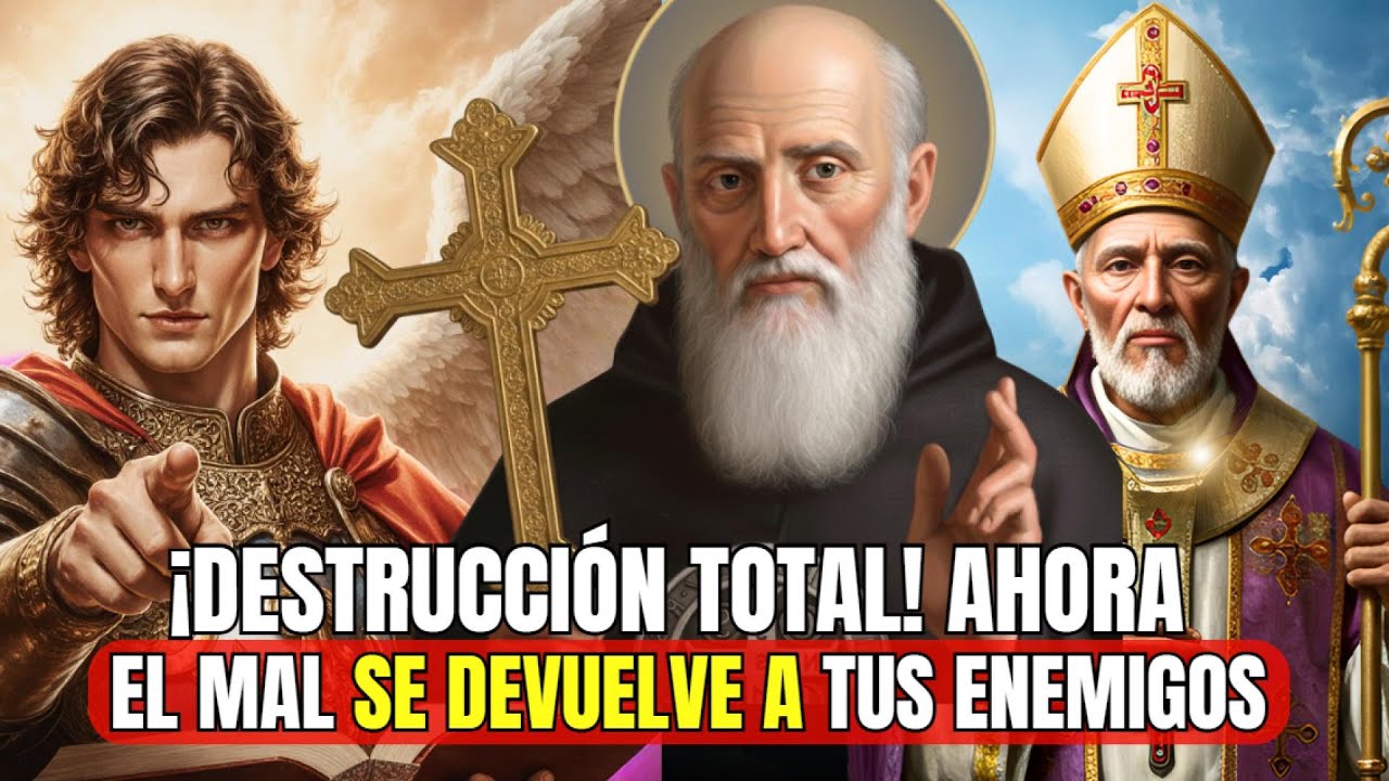 🙏 San Miguel, San Cipriano, San Benito: Poderosa trinidad que rompe maldiciones y derrota enemigo