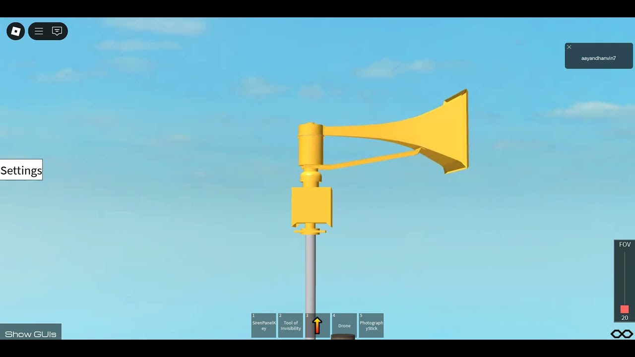 Thunderbolt 1000 tornado siren test 1 minute alert Roblox