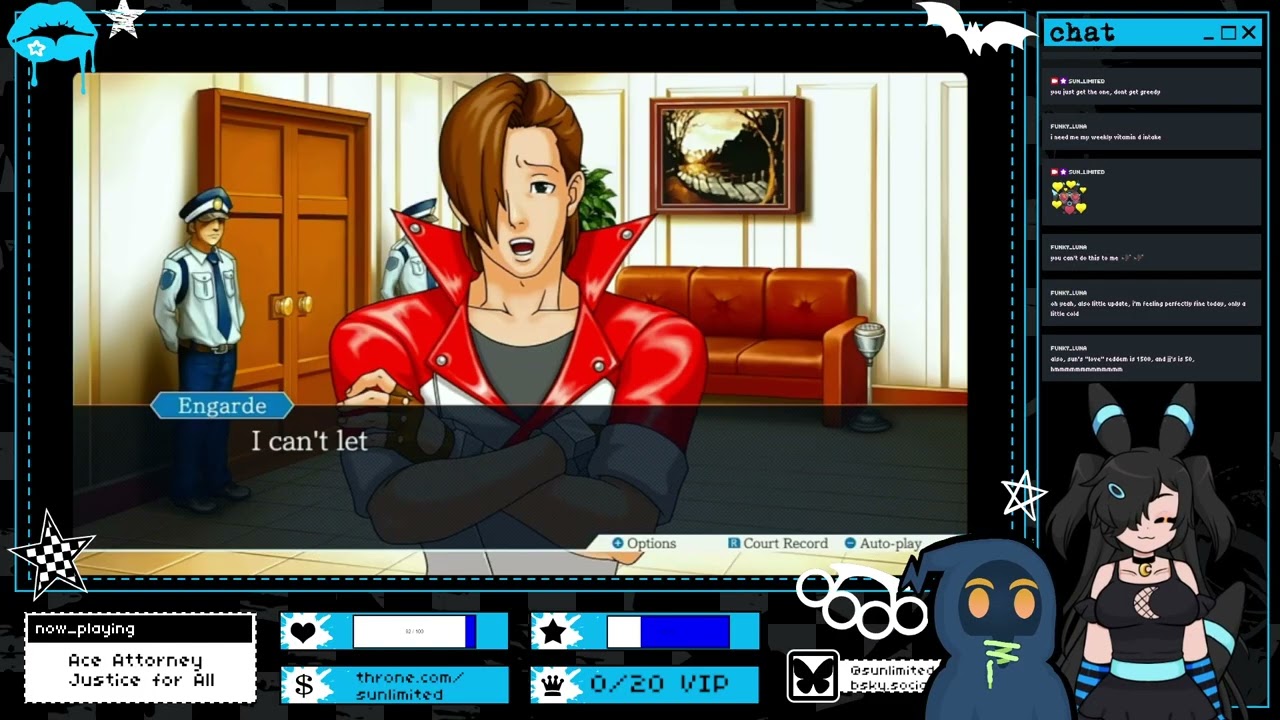 The thick plottens ~ Ace Attorney: Justice for All ~ Spouse Sundae w/@jjsquidbeard