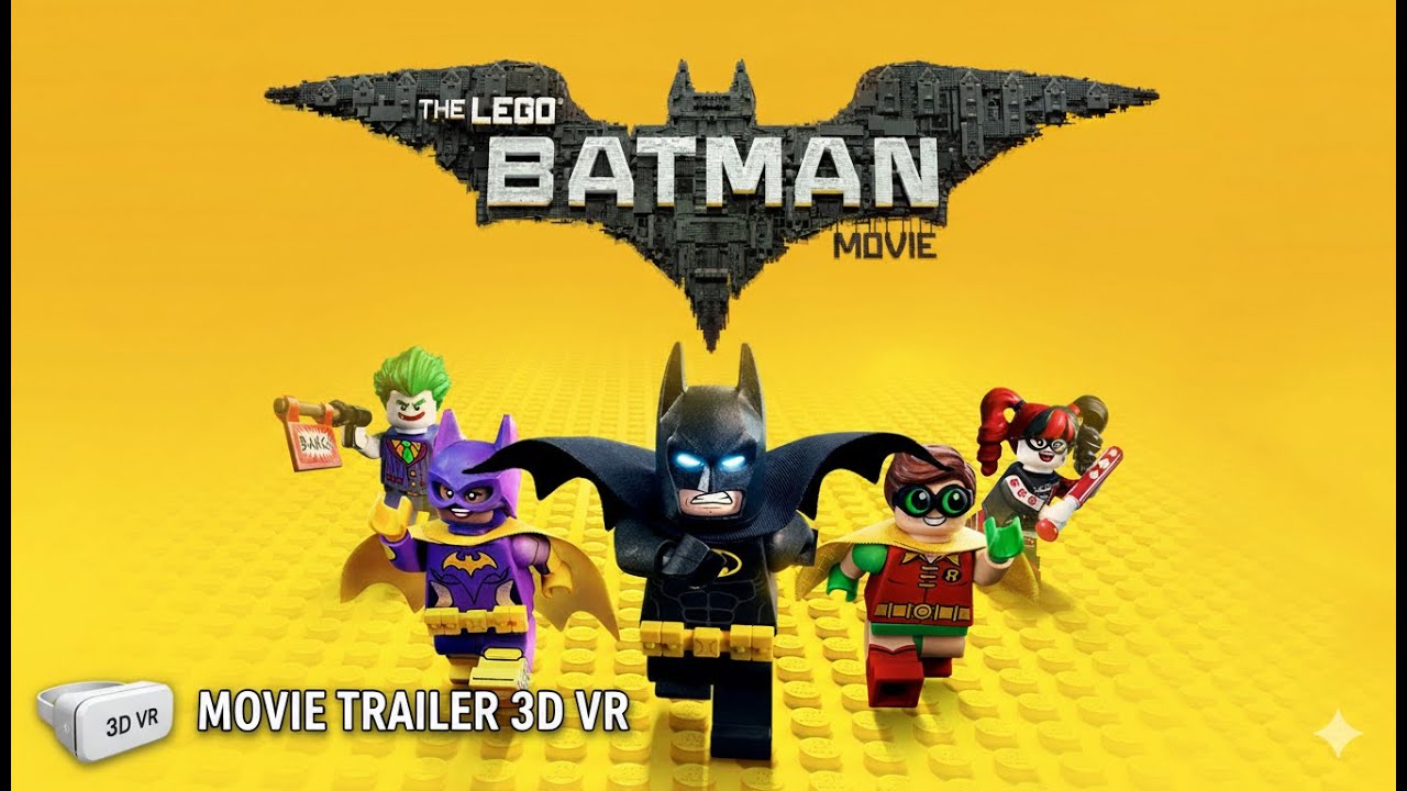 The Lego Batman Movie (2017) Teaser Trailer 3D SBS VR 4K