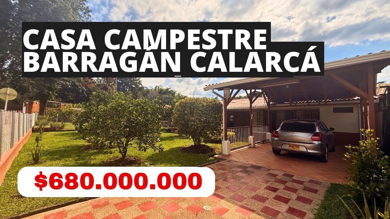 Casa campestre en venta Calarcá Quindío sector Barragán vía Caicedonia 