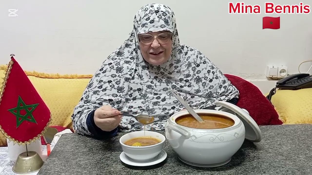 شوربة الخضار مع مينة بنيس 🇲🇦